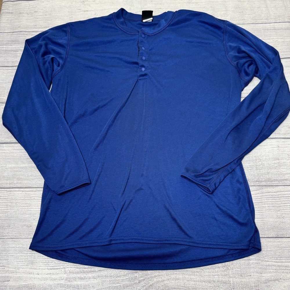 Patagonia Capilene‎ Base Layer Long Sleeve Henley Shirt M Made in USA Vintage